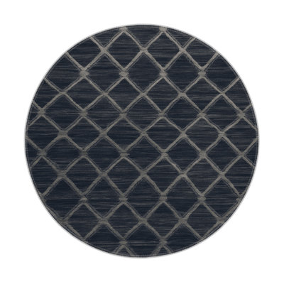 Tapis gris intérieur et extérieur Trellis