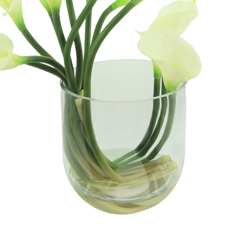 Calla Lilies In Glass Vase