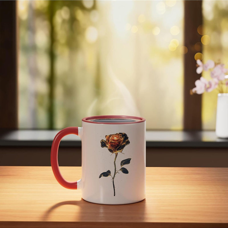 Ceramic Coffee Mug, Red