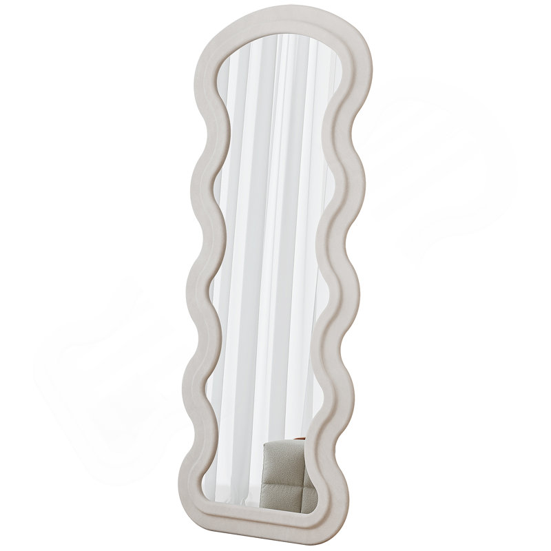 Miroir blanc crème
