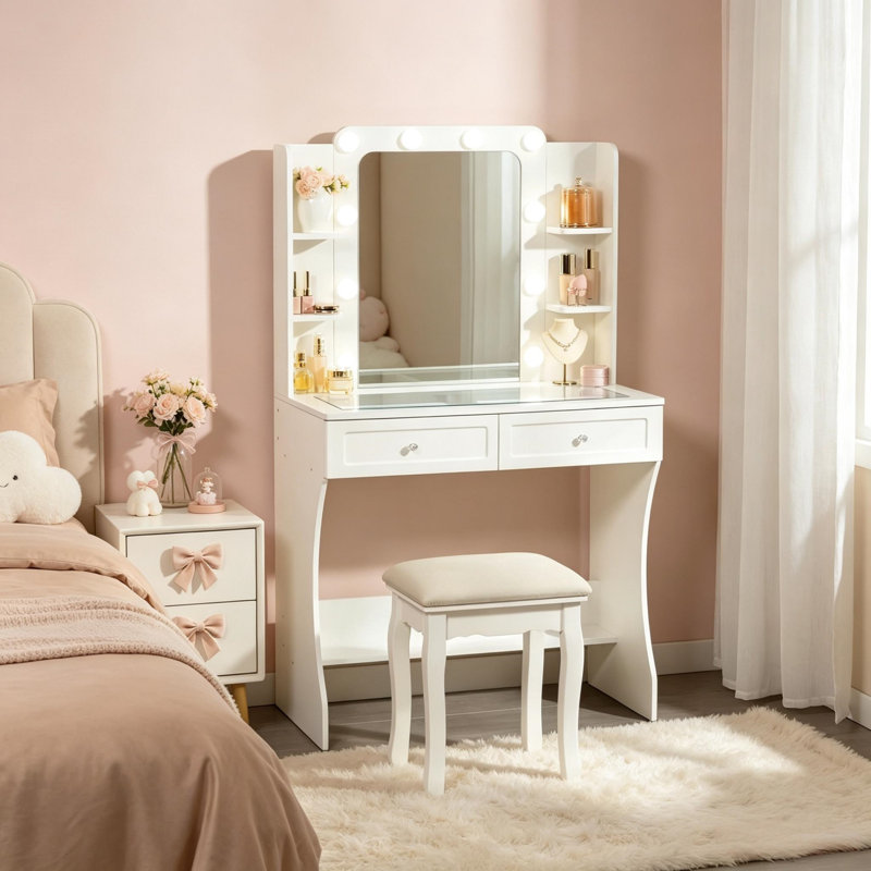 80 cm W Chest of 2 Drawers