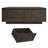 43" Large Farmhouse Coffee Table With 4 Storage Drawers-1727570487