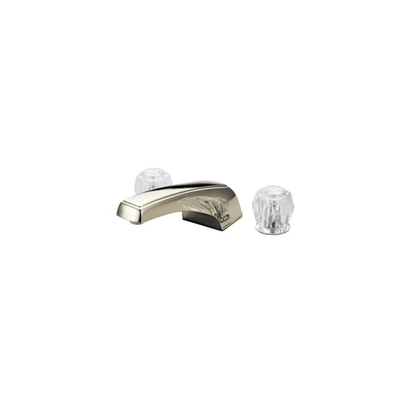 Double Handle Deck Mounted Roman Tub Faucet, Satin Nickel
