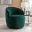 Fabric Swivel Accent Armchair Barrel Chair With Powder Coating Metal Ring-213276246