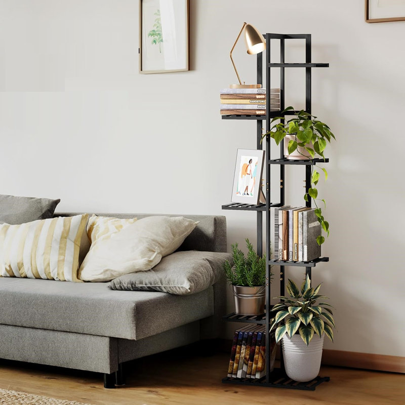 Support pour plante Sumiteru, Noir, noir, noir, noir