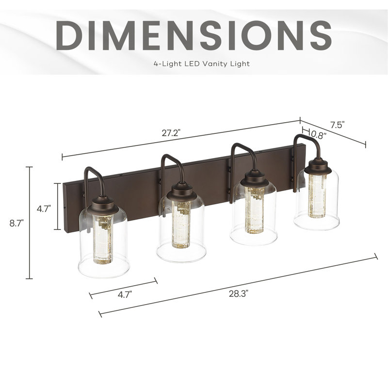 Bremond 4 - Light Dimmable LED Vanity Light