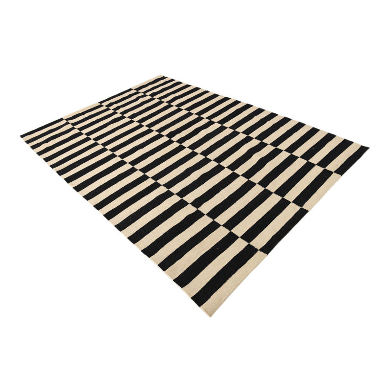 Tapis noir et blanc Jessen