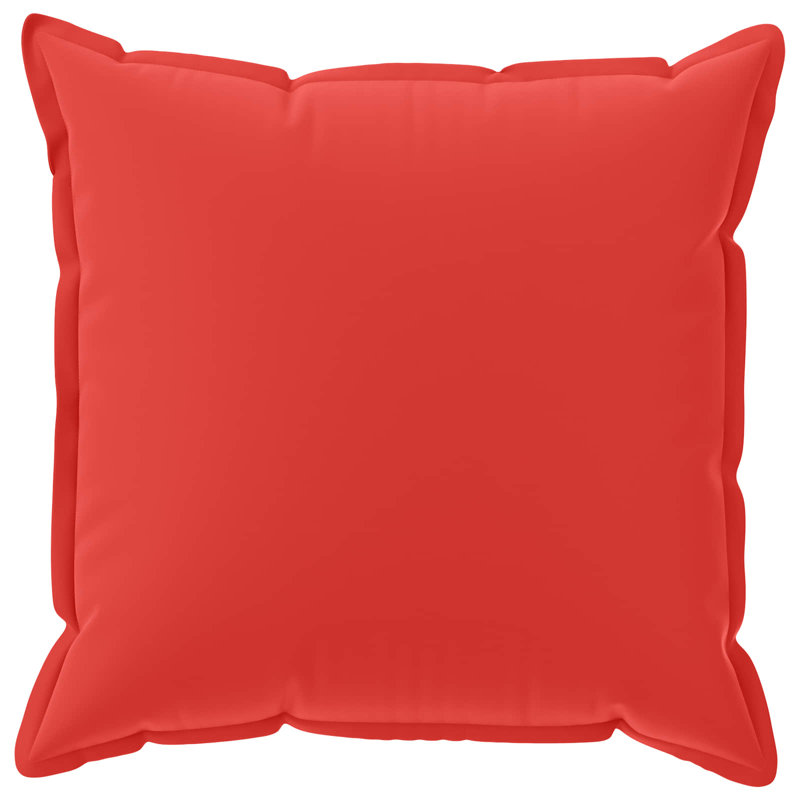 Grey Cushion Cover, Red, Square 80cm