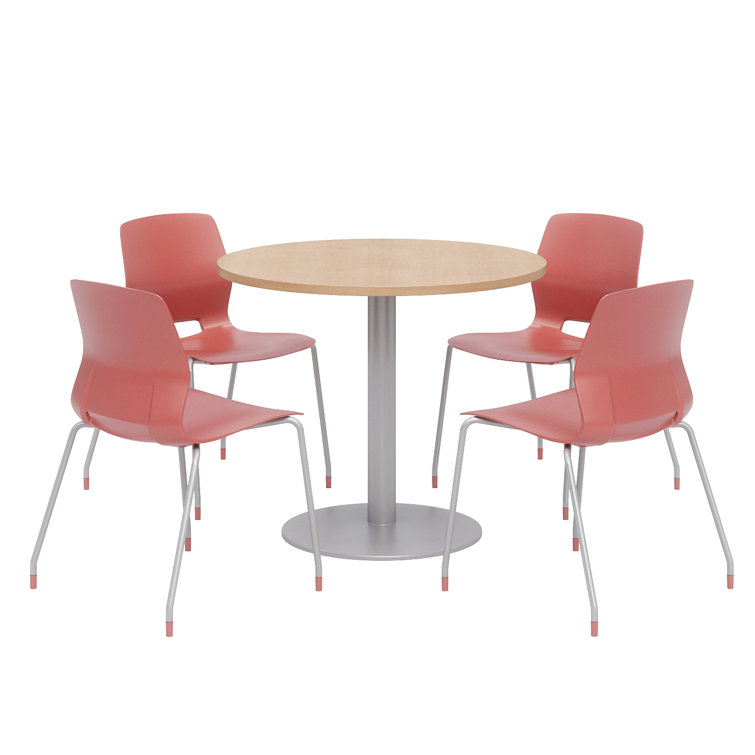 Round Breakroom Table and Chair Set