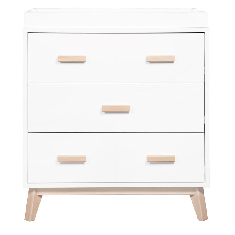 Scoot Convertible Standard Nursery Furniture Set, White/Washed Natural
