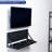 Vivo Black Flip Down 24 Inch Keyboard Tray Wall Mount With Mouse Pad