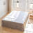 French Linen Bed Skirt with Pleated Corner Drop-135105756-135105754-135105753