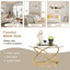Color 3 - Piece Glass Top Living Room Table Set-87146047-91419609