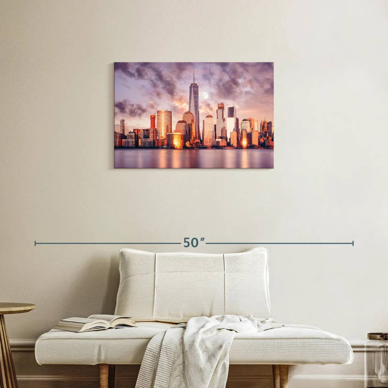 Ravi NYC Spring Sunset, 20" H x 30" W