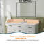 Plateau de meuble-lavabo simple 48 po en pierre de quartz avec lavabo - pour remplacement de meuble-lavabo, sans armoire