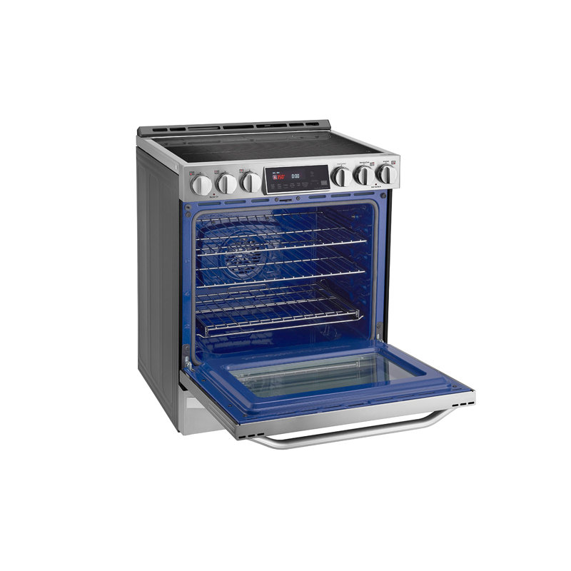 30" 6.3 cu. ft. Smart Slide-in Electric Range with Convection Oven