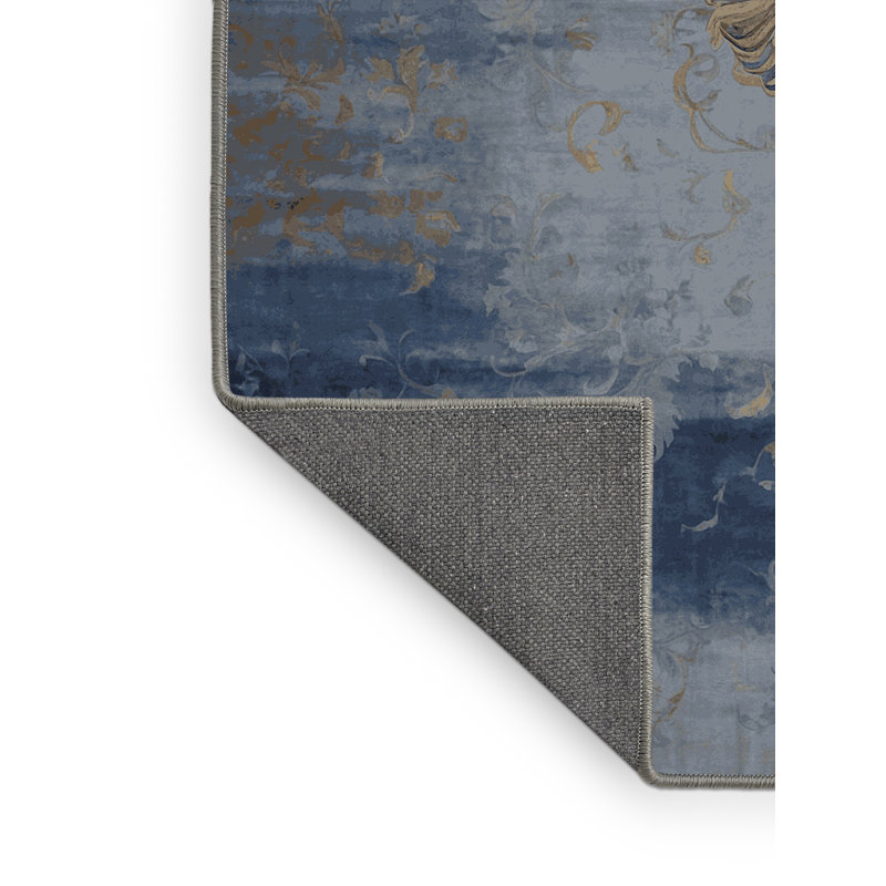 Tapis gris soyeux et moelleux, Rectangle 7 pi x 10 pi