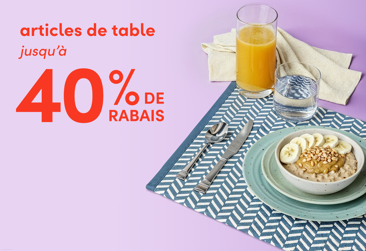 articles de table en solde