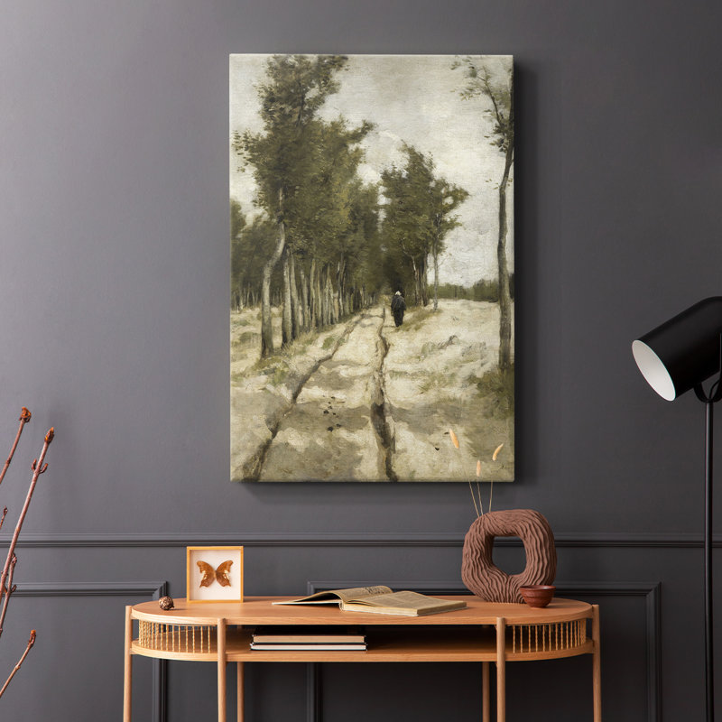 Paysage rétro CCLX - galerie Cavas, H 18 po x l 12 po