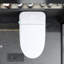 Toilette intelligente en porcelaine - Siège à ouverture / fermeture automatique, capteur de pied, séchoir à air chaud, affichage à DEL intelligent avec eau de bidet, lavage arrière,