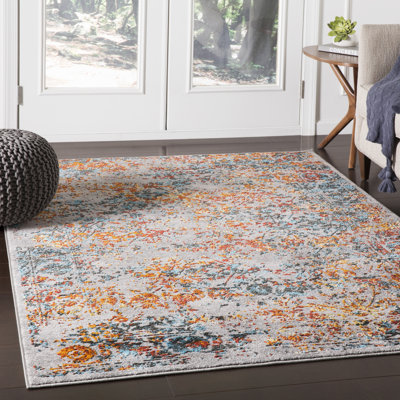 Tapis safran/bleu oriental Parramore