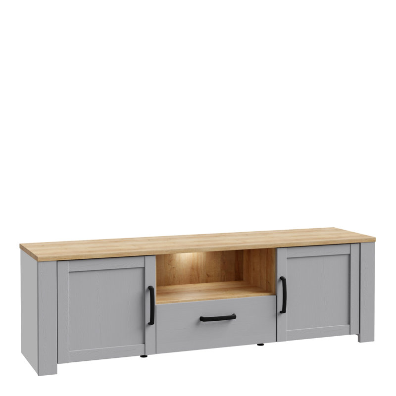 Virgouda Unfinished TV Stand for TVs up to 28", Grey