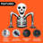 5.5FT LED Inflatable Skeleton for Halloween