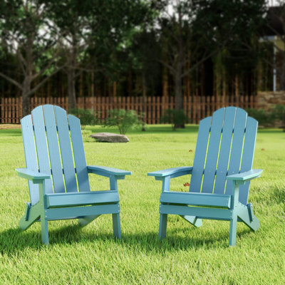 Suzzette Foldable Outdoor Adirondack Set