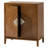  Storage Cabinet Modern Wood Accent Sideboard Buffet Geometric Doors, Wood