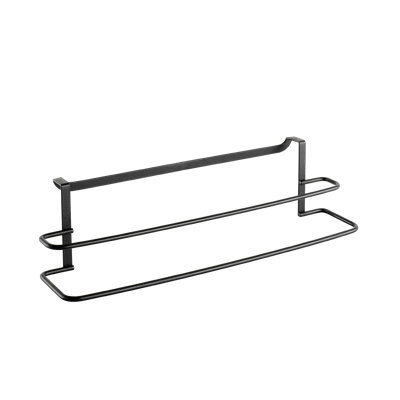 Origin Lava Double Hanging Towel Rail Black