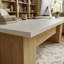Grand bureau de direction 118 po, bureau d'ordinateur moderne avec bureau spacieux-125285074