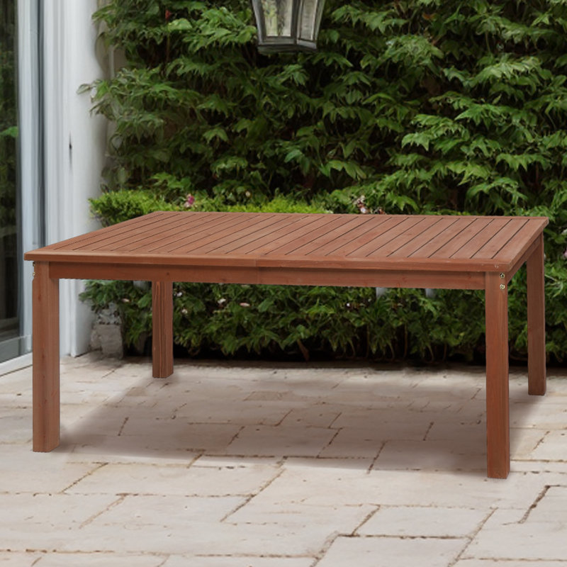 Patio 69"W Solid Wood Dining Table