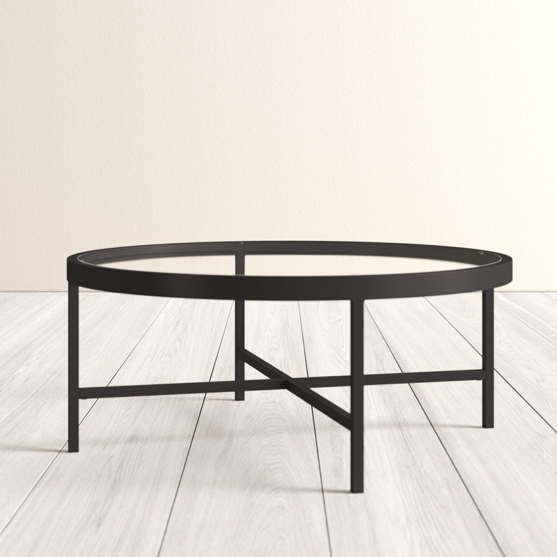 Cross Legs Coffee Table, Blackened Bronze