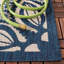 Tapis intérieur / extérieur beige / bleu marine Arneshia-15995227