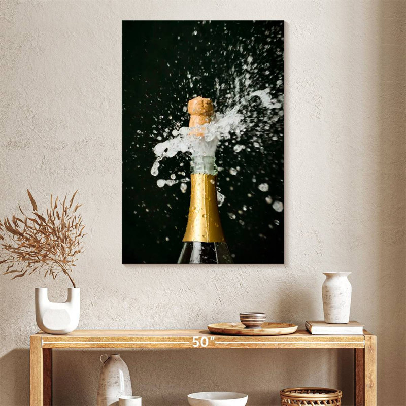 Yarlin Champagne Bottle, 39" H x 26" W