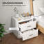 45cm W Engineered Wood Bedside Table