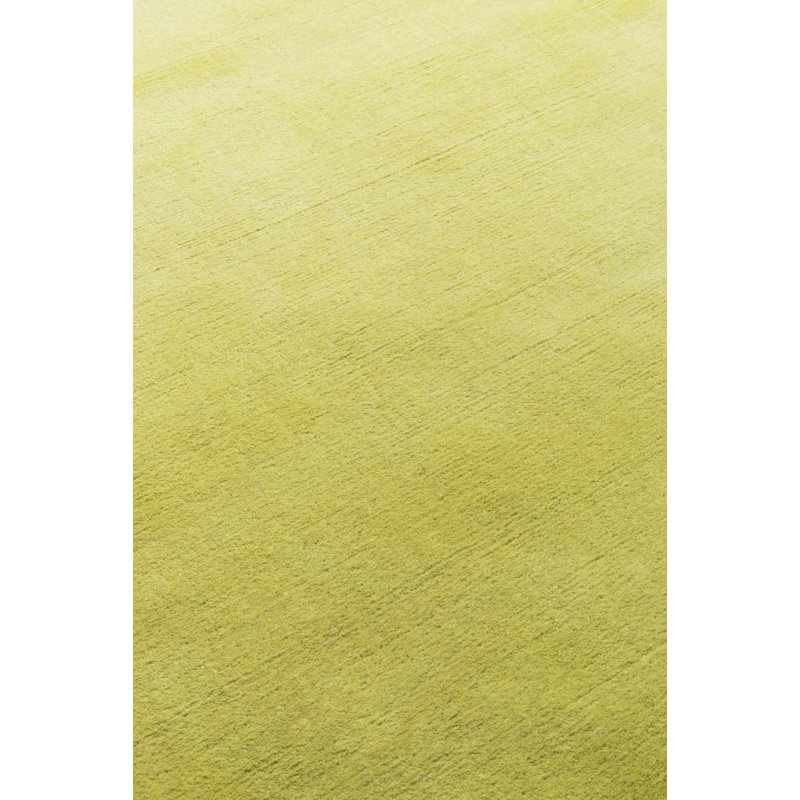 Farrow & Ball Cut And Loop Stripe Melrose Yellow Area Rug, Rectangle 6' x 9'