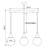 Adjustable Height Sphere Trio Linear Pendant Light-655080945