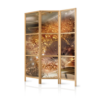 135cm W x 171cm H 3 - Panel Solid Wood Folding Room Divider