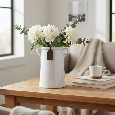 White 'For You' Vase