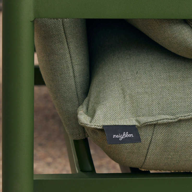 Terra Outdoor Lounge Chair, Olive