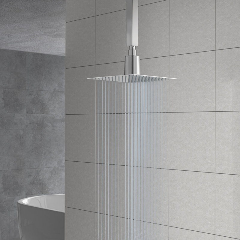 Pomme de douche carrée 10 po, Crome
