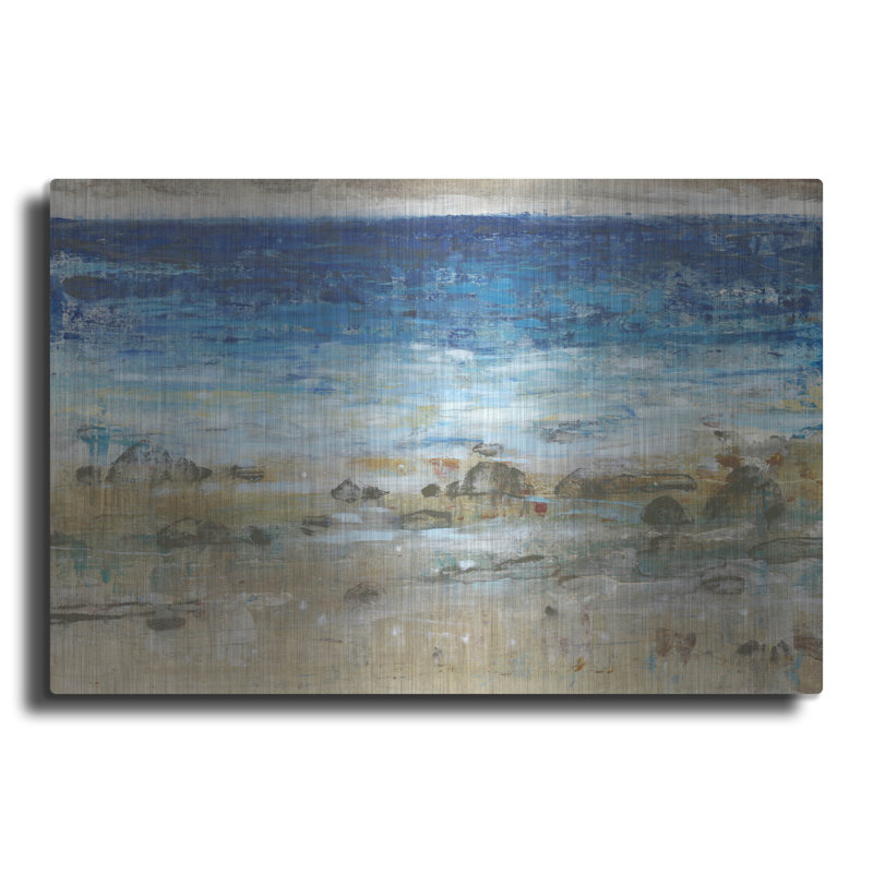 Dovecove «Rocky Shoreline I» par Tim O'Toole, art mural en métal, H 16 po x l 24 po