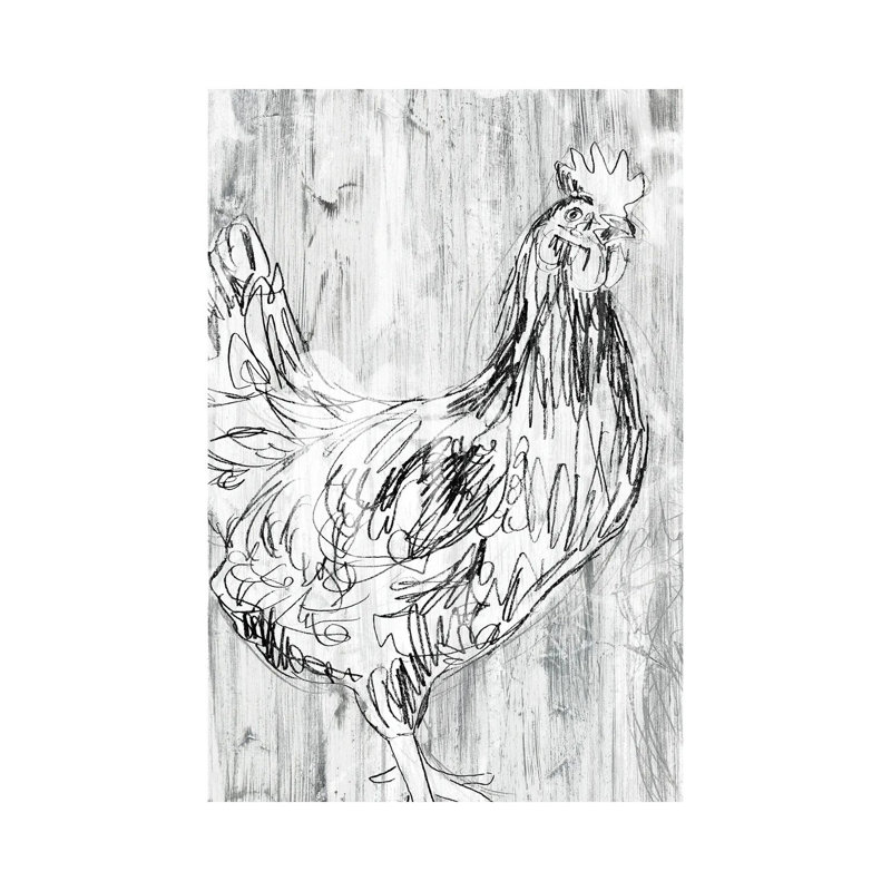 Barnwood Flock I by June Erica Vess - Wrapped Canvas Gallery-Wrapped Canvas Giclée