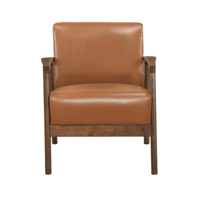 Modern Living Room 1Pc Accent Chair Solid Wood Finish Wooden Furniture