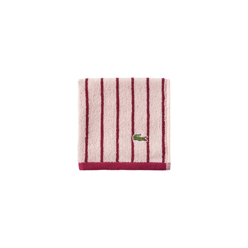 Essuie-mains 100% coton à rayures Lacotte, Rayure rose, Gant de toilette