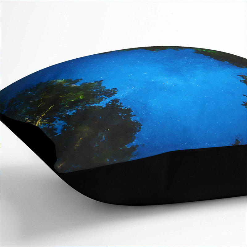 Square Throw Cushion, 40cm H x 40cm W x 15cm D, Black