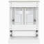 Ensemble de meuble-lavabo 24 po avec lavabo en céramique, 1 tiroir et 2 portes