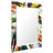 Rock Star I Rectangular Beveled Mirror on Free Floating Printed Tempered Art Glass-531331997