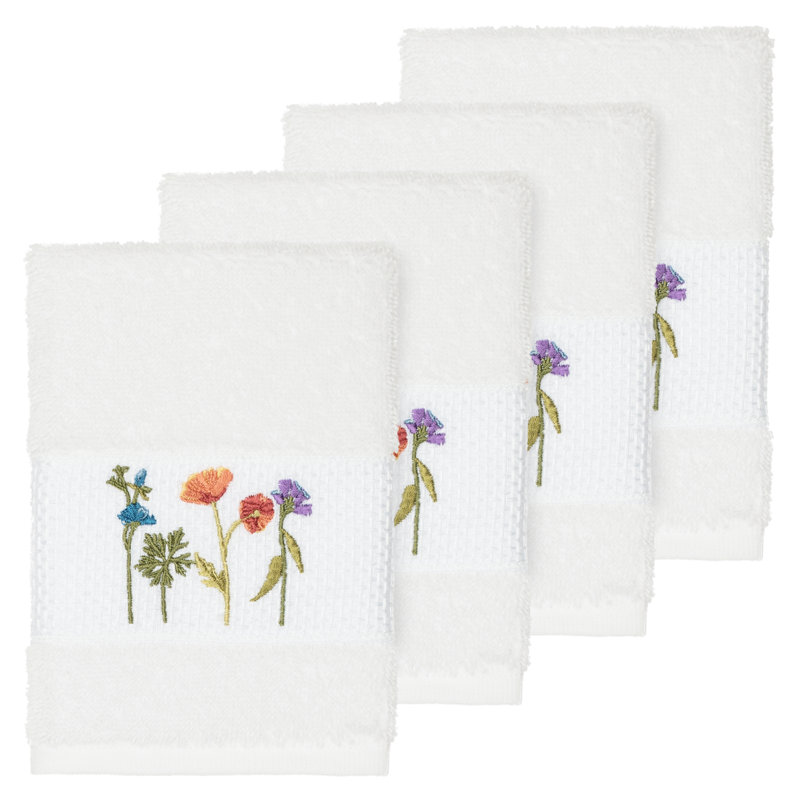 Serenity Turkish Cotton Washcloth, White